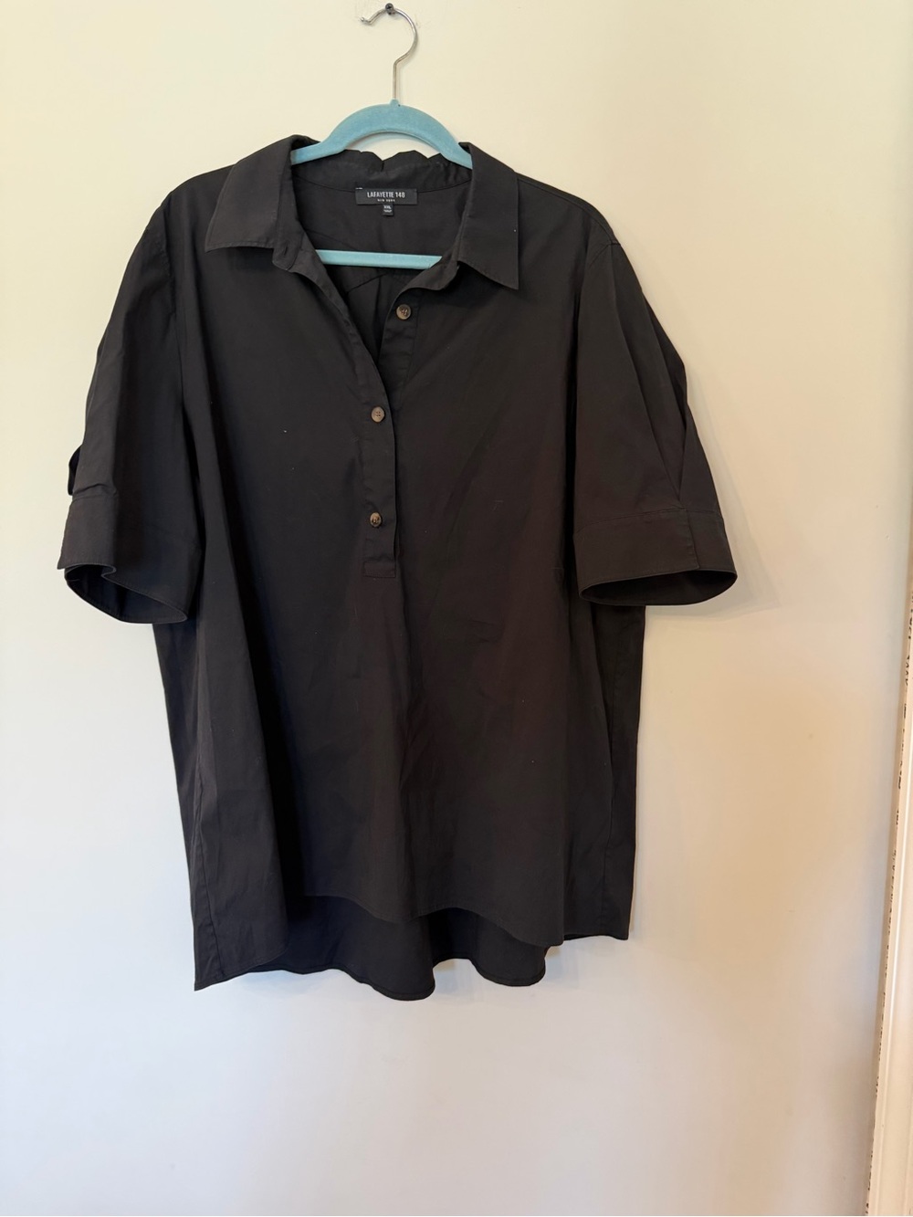 Lafayette 148 cotton blend minimalist top size XXL